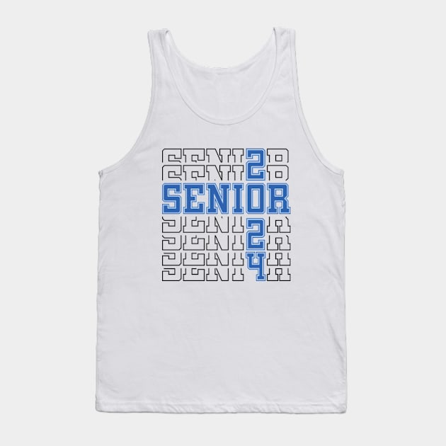 Senior 2024 Vintage Graduate Tank Top by RiseInspired